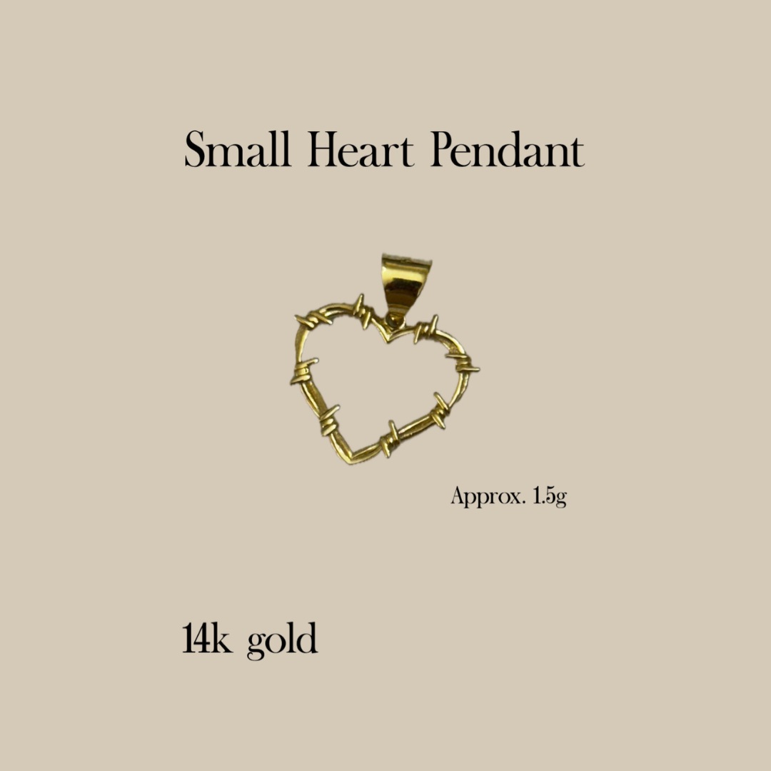 14k Gold Small Heart Pendant